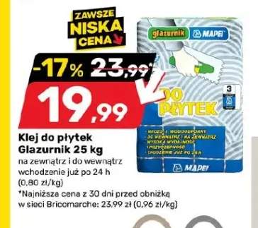 Klej do płytek Glazurnik Mapei