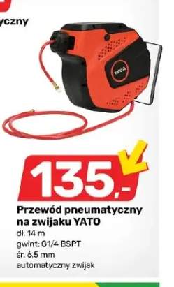 Przewód pneumatyczny na zwijaku Yato