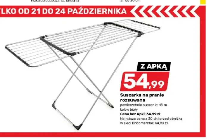 Suszarka na pranie rozsuwana